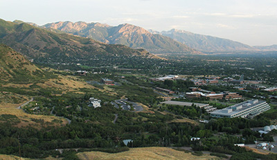 Chapter 2: Mount Olympus (center) and Lone Peak (right) from the mountains east of the University of Utah’s campus, August 12, 2005